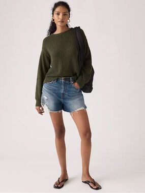 Levi’s Distressed Ribcage Shorts - 27